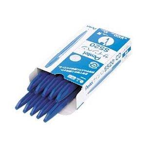 水性染料ペン ぺんてるサインペン 青 10本入 S520-CD