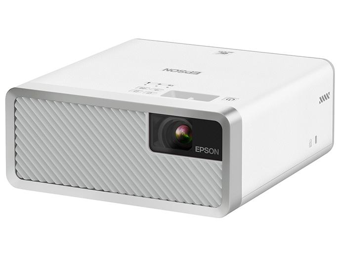 楽天ECJOY！楽天市場店EPSON エプソン EF-100WATV dreamio ホームシアターポータブルプロジェクター ホワイト/Android TV端末同梱モデル 液晶（透過型3LCD） レーザー光源 1500～2000ルーメン 16：10 1280×720～1280×800 Bluetooth スピーカー搭載 HDMI端子 10億色以上