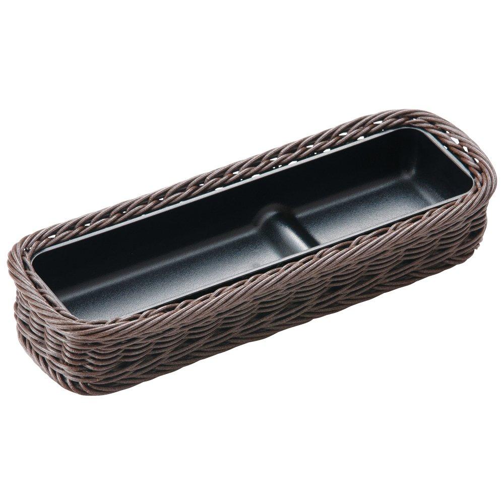 萬洋(Manyo) 樹脂カトラリーバスケットこげ茶【PKTC402】