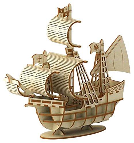 アゾンインターナショナル Wooden Art ki-gu-mi 帆船 (1221999)