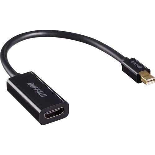 BUFFALO バッファロー miniDisplayPort-HDMI変換アダプタ ブラック(BMDPHDBK)