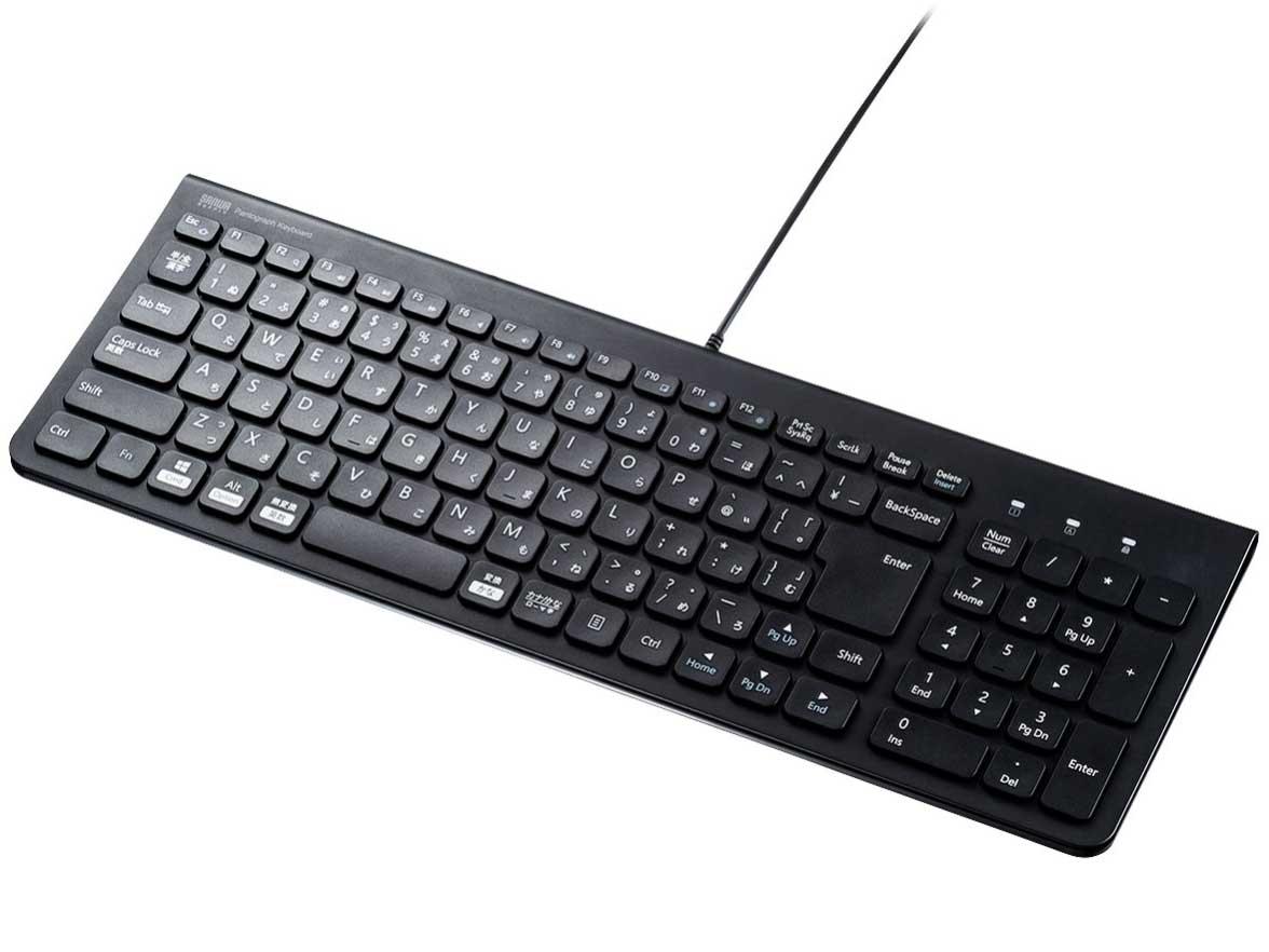 SANWASUPPLY サンワサプライ USBスリムキーボード(テンキー付き・ブラック)(SKB-SL31BK)