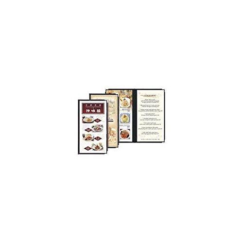 シンビ　耐熱メニューブックABW−21　茶【PTIB402】