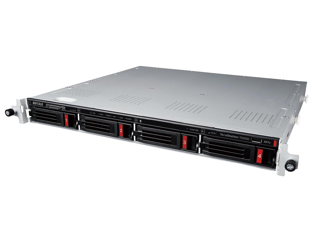 BUFFALO バッファロー TeraStation TS3020シリーズ 4ベイラックマウント 4TB(TS3420RN0404)