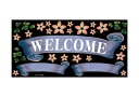 のぼり屋工房 デコレーションシール(ワンピースワイド) リボン WELCOME 青 69660 (1384268)