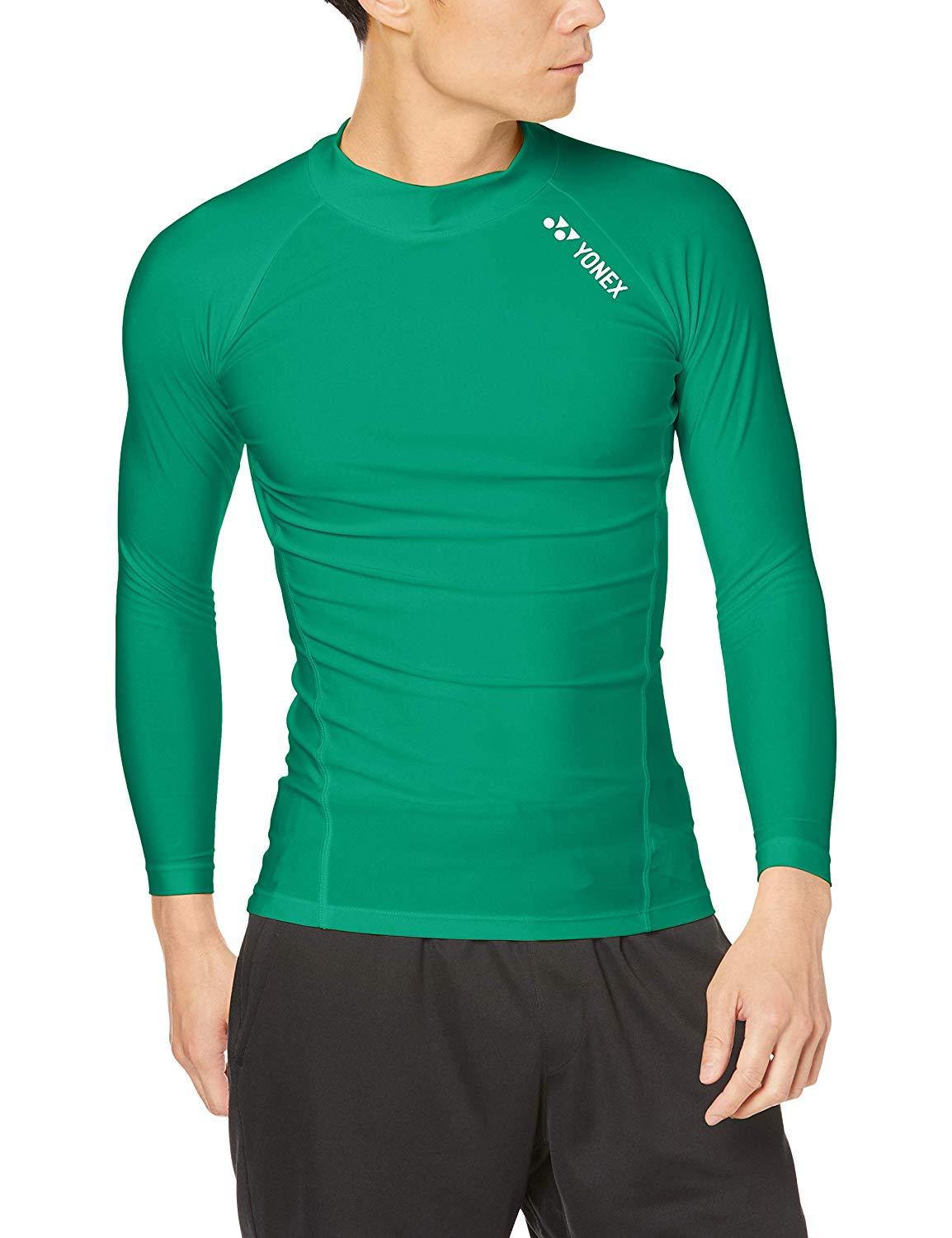 YONEX ヨネックス ユニハイネックナガソデシャツ (STBF1015) [色 : グリーン] [サイズ : S]