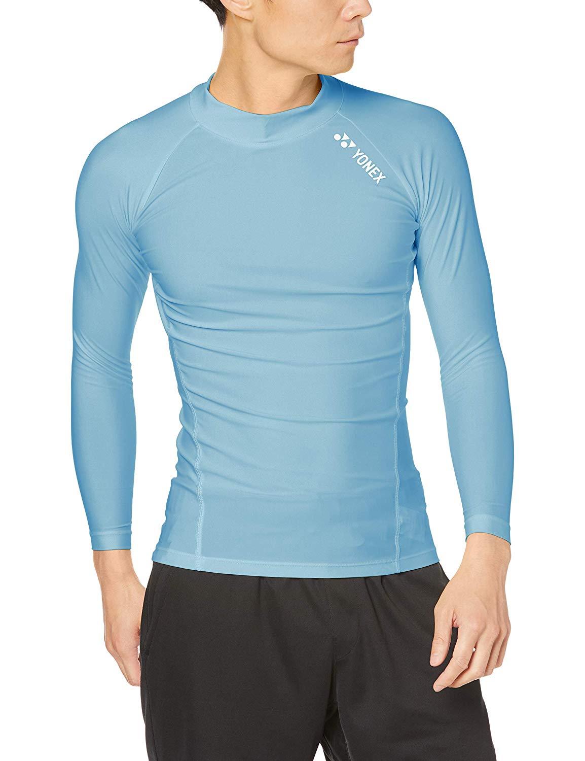 YONEX ヨネックス ユニハイネックナガソデシャツ (STBF1015) [色 : スカイブルー] [サイズ : S]