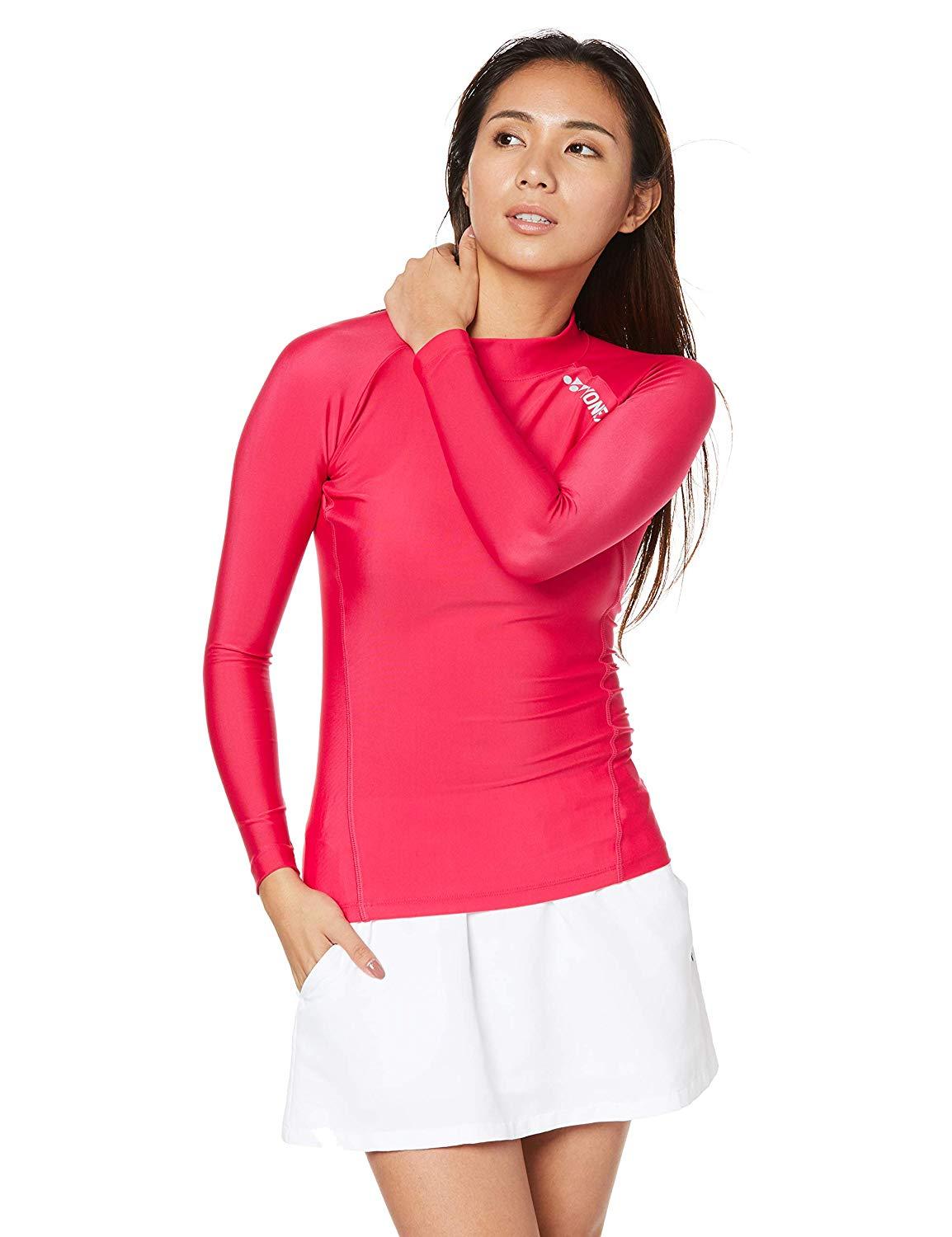 YONEX ヨネックス ウィメンズハイネックナガソデシャツ (STBF1515) [色 : ブライトピンク] [サイズ : L]