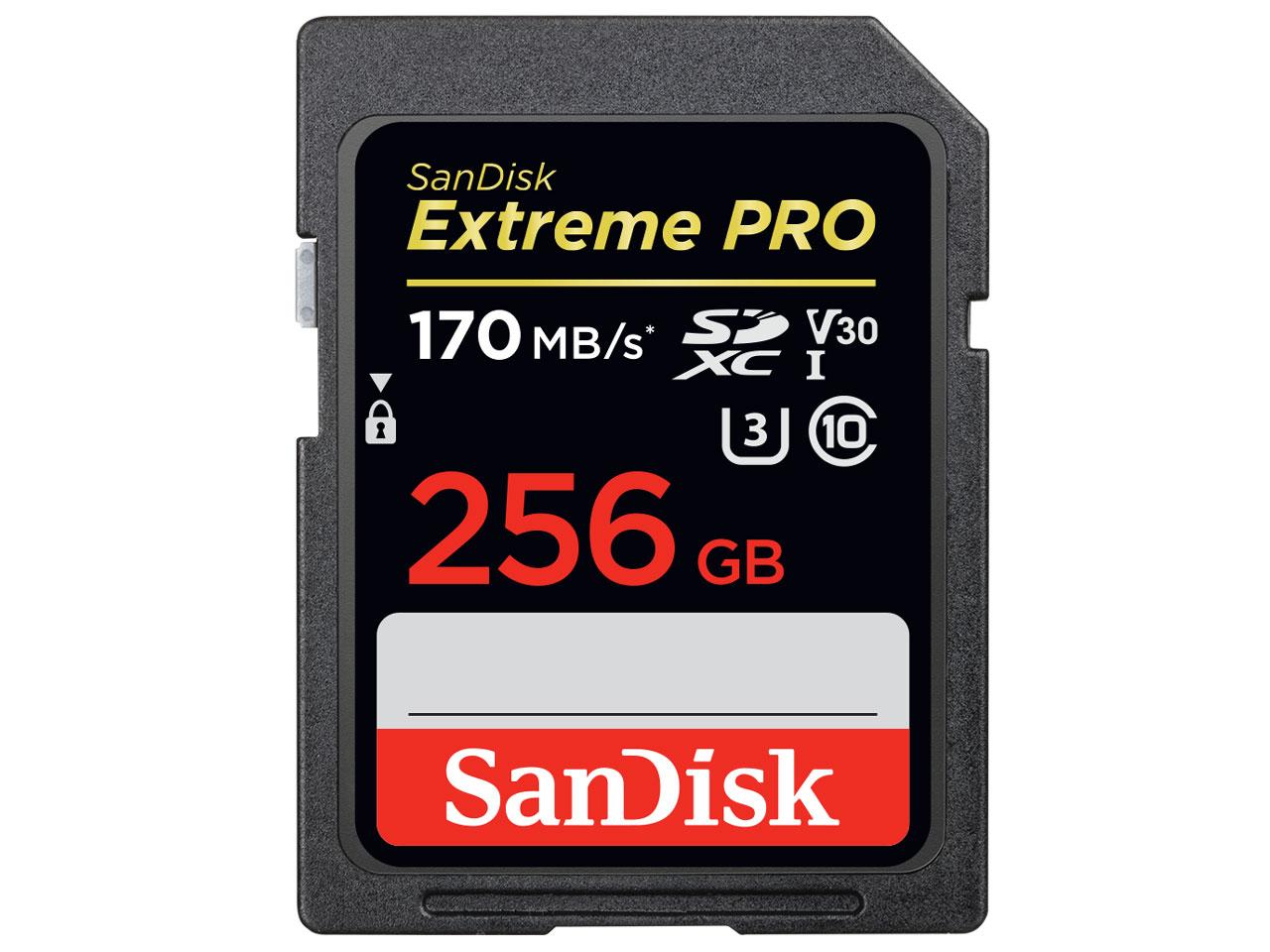 【在庫限即納】サンディスク エクストリーム プロ SDXCカード UHS-I 256GB(SDSDXXY-256G-JNJIP)