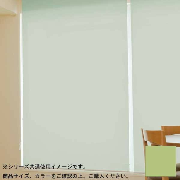 タチカワ ファーステージ ロールスクリーン オフホワイト 幅170×高さ200cm プルコード式 TR-176 抹茶色 (1404509)