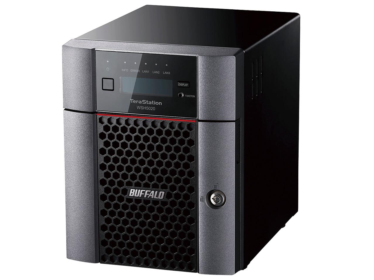 BUFFALO バッファロー ハードウェアRAID　TeraStation　WSH5420DNS9シリーズ　4ベイ　デスクトップNAS　16TB　Standard WSH5420DN16S9 1個