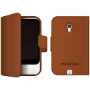 SOURCENEXT ソースネクスト POCKETALK (ポケトーク) S 専用手帳型ケース ブラウン PTS-NBR(0000279700)