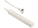 OHM オーム電機 【自由に無駄なく差し込める】スリムタップ(6.5個口/1.5m/ホワイト) HS-T6515L-W