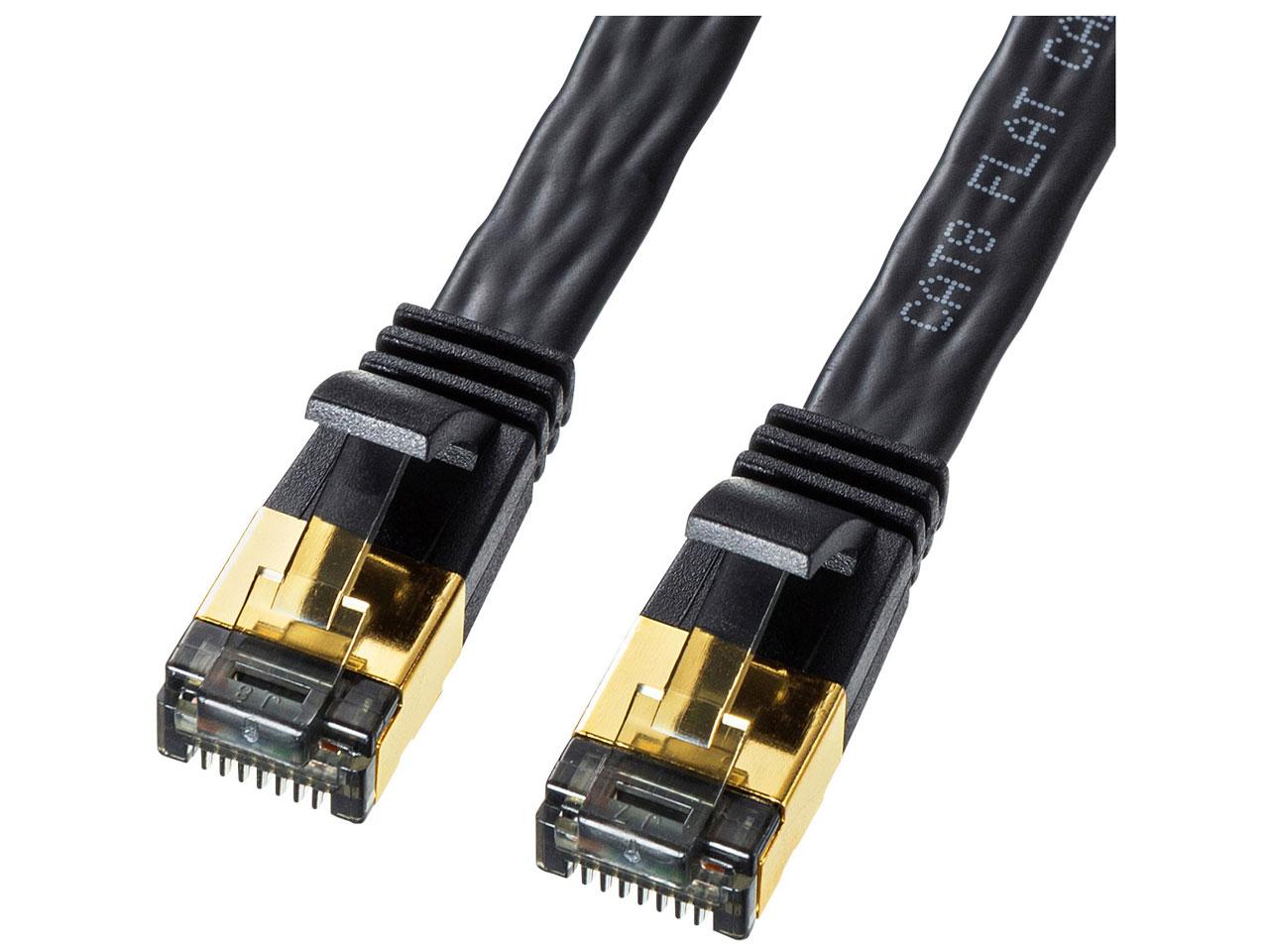 &nbsp;メーカー&nbsp;SANWASUPPLY サンワサプライ&nbsp;商品カテゴリ&nbsp;PCケーブル＞LANケーブル&nbsp;発送目安&nbsp;1日〜2日以内に発送予定（土日祝除）&nbsp;お支払方法&nbsp;銀行振込・クレジットカード&nbsp;送料&nbsp;送料無料&nbsp;特記事項&nbsp;&nbsp;その他&nbsp;※※※※※※※※※※※※※※※※※ 仕様 ※※※※※※※※※※※※※※※※※カテゴリ カテゴリ8(CAT8)通信規格 10BASE-T・100BASE-TX・1000BASE-T・1000BASE-TX・10GBASE-T・40GBASE-Tケーブル長 2 mタイプ ストレートフラットケーブル ○構造 ヨリ線コネクタ保護機能 ○