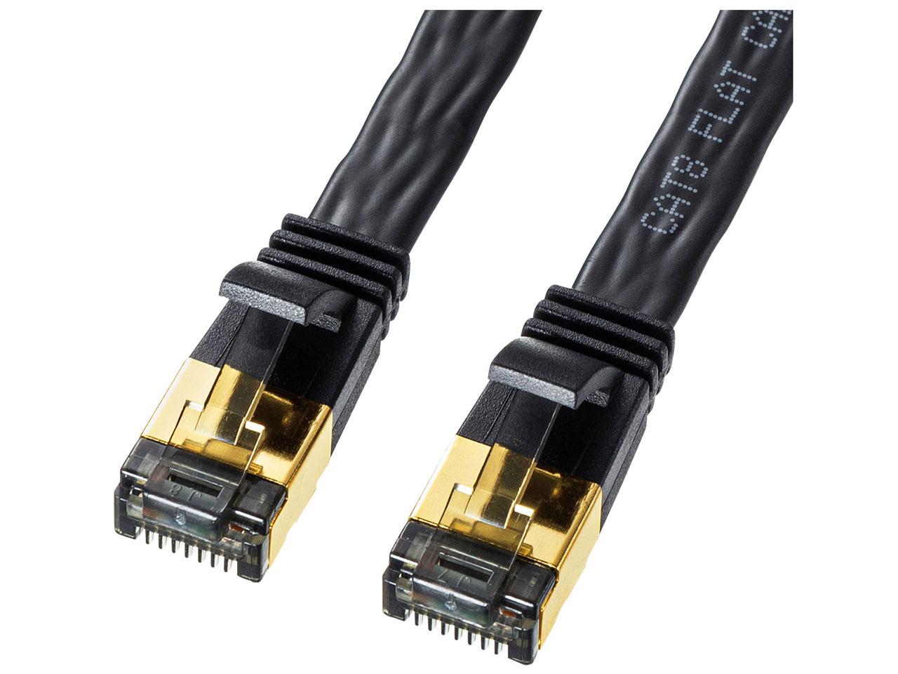 SANWASUPPLY ����掠�ץ饤 ����掠�ץ饤 ���ƥ���8�ե�å�LAN�����֥� KB-T8FL-05BK(KB-T8FL-05BK)