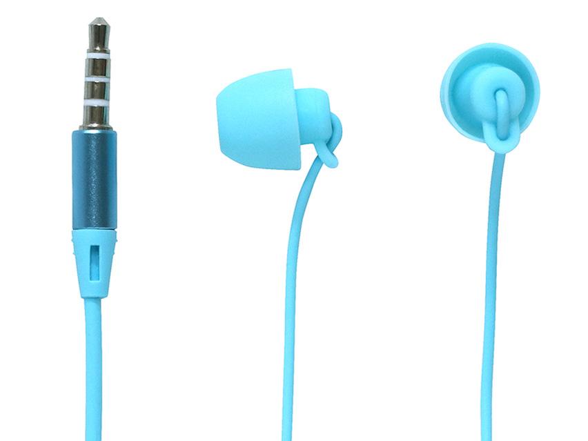 其它 - ナカバヤシ ミヨシ EPN-01/BL シリコン製寝転びイヤホン 青(EPN-01/BL)