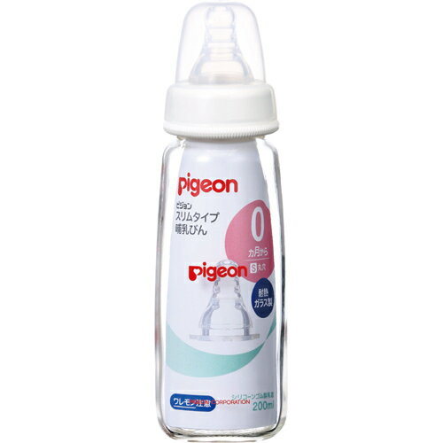 PIGEON ピジョン ピジョン スリムタイプ哺乳びん 耐熱ガラス製 200ml