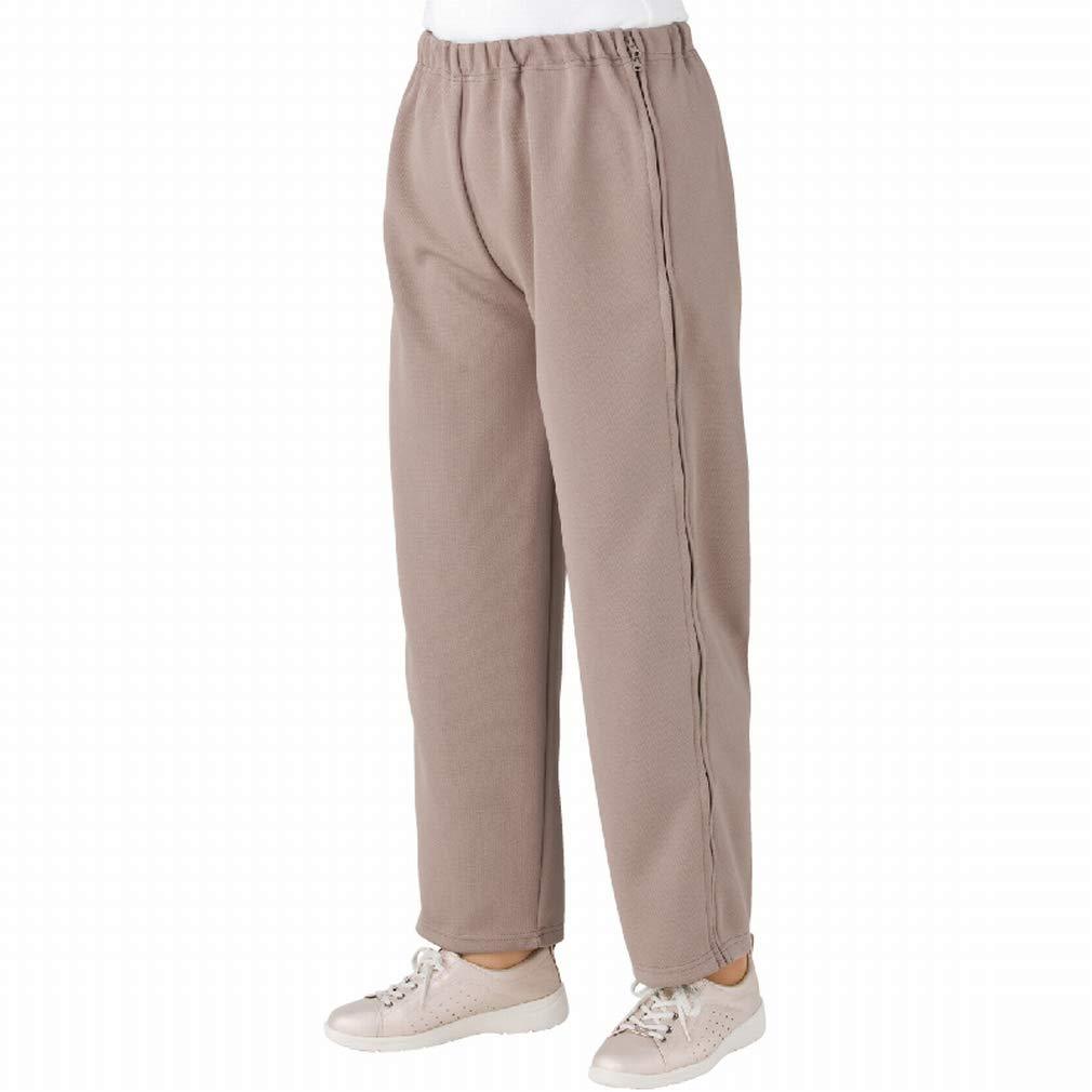 ケアファッション 婦人脇全開ジャージパンツ (39817-01) グレー M