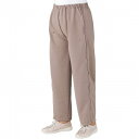 ケアファッション 婦人脇全開ジャージパンツ (39817-13) ブラック LL