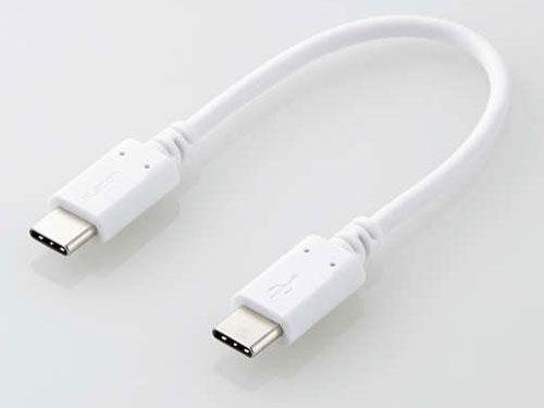 ELECOM ���쥳�� ���ޥۡ����֥�å���USB�����֥롡USB��C-C�ˡ�����������ɡ�Power��Delivery�б���ǧ���ʡ�0.1m���ۥ磻�� 0 MPA-CC01PNWH 1��