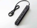 ELECOM エレコム エレコム T-KF01-2610BK 雷・回転機能タップ 6口 1m(T-KF01-2610BK)