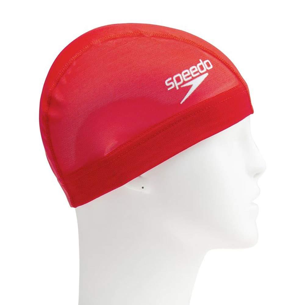 Swimming Caps - Speedo(スピード) LOGO_MESH_CAP (SE12050) [色 : レッド] [サイズ : L]
