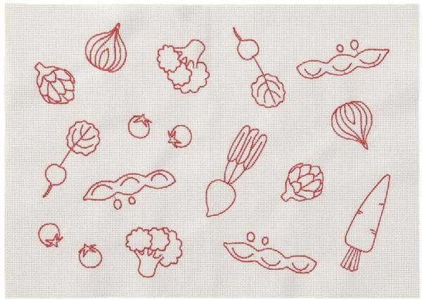 レップ(REP) レップ PVCランチョンマット ベジタブル WH