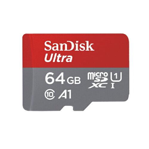 サンディスク ウルトラ microSDXC UHS-Iカード 64GB(SDSQUAR-064G-JN3MA)