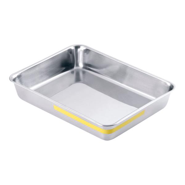 TKG テイケイジイ 遠藤商事 TKGステンレス カラーライン角バット10枚取 イエロー【ABTE511】