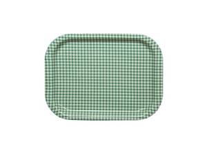 TKG テイケイジイ 遠藤商事 Rトレー取手なし　角（ノンスリップ加工）S　チェックグリーン【ETL2103】