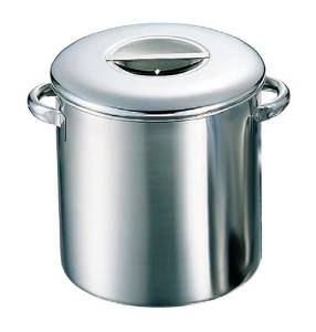 本間製作所 18-8内蓋式キッチンポット（目盛付）22cm（手付）【AKT47022】