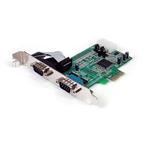 Startech 2 Port Native PCI Express RS232 Serial Adapter Card with 16550 UART(PEX2S553)