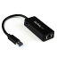 Startech USB 3.0 to Gigabit Ethernet Adapter NIC w/ USB Port - Black(USB31000SPTB)