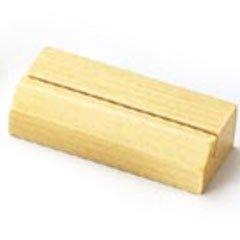 えいむ　木製カード立て（角型）木理−41　白木【PEI1802】