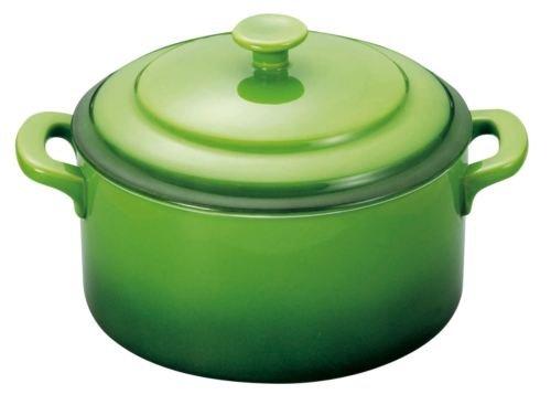 TKG テイケイジイ 遠藤商事 ソレイユ　ラウンドキャセロール　SSO0810　グリーン【RSLH902】