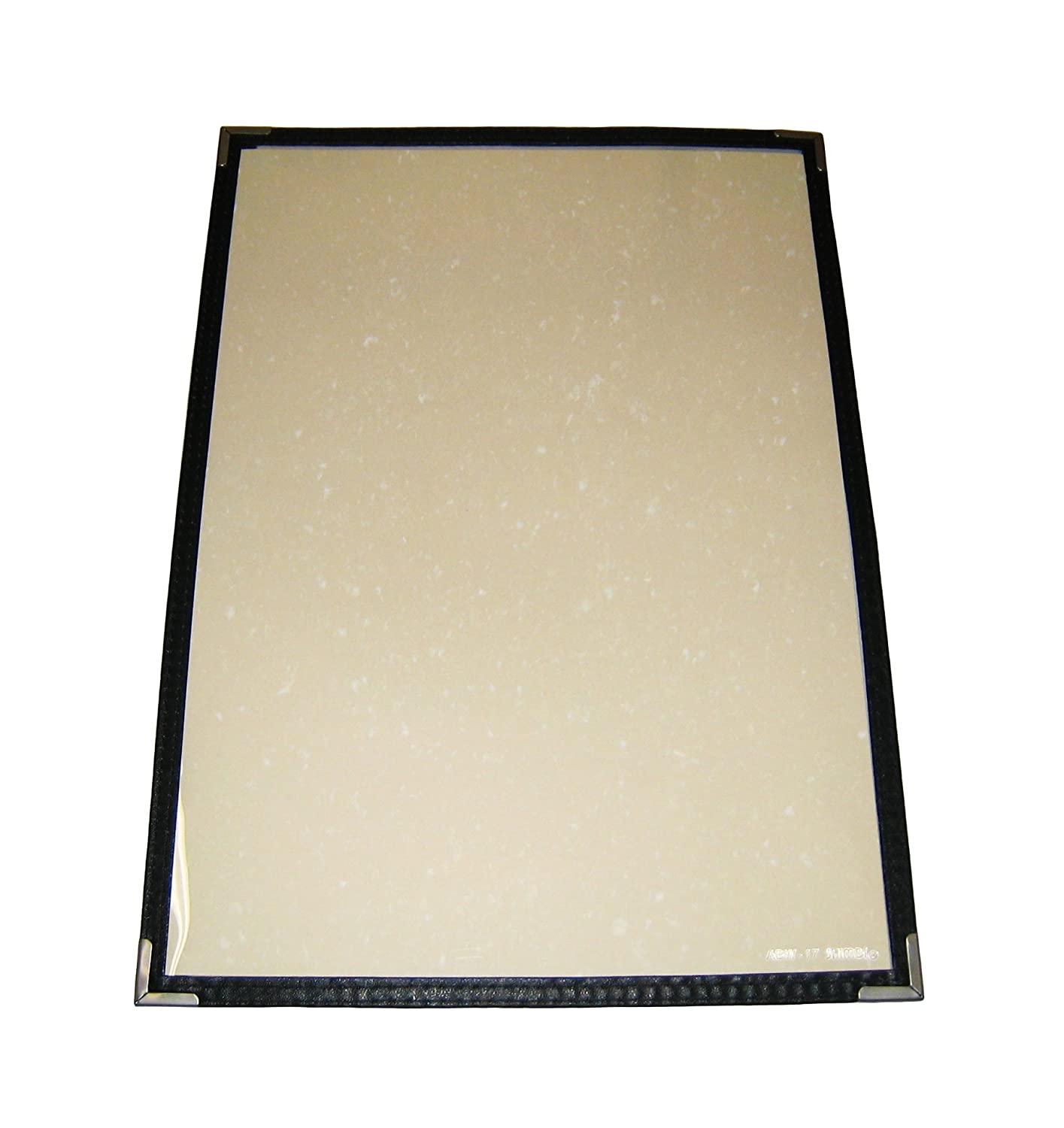 ノーブランド シンビ　耐熱メニューブックABW−17　黒【PTIB701】