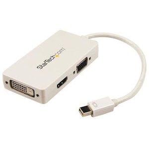 STARTECH.COM mDP - VGA/DVI/HDMI変換アダプタ ホワイト MDP2VGDVHDW(MDP2VGDVHDW)