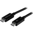 STARTECH.COM 0.5m Thunderbolt 3 ケーブル 40Gbps TBLT34MM50CM(TBLT34MM50CM)(2)