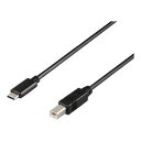 BUFFALO バッファロー BU2CB05BK USB2.0ケーブル C-B 0.5m ブラック(BU2CB05BK)(2)