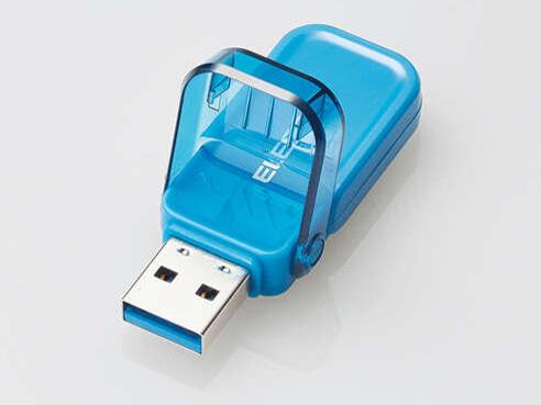 ELECOM GR USB[@USB3.1iGen1jΉ@tbvLbv@128GB@u[ MF-FCU3128GBU 1