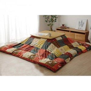 IKEHIKO こたつカバー 長方形 カバー ギャッベ柄 ノルディック レッド 約215×255cm IKEHIKO こたつカバー 長方形 カバー ギャッベ柄 ノルディック レッド 約215×255cm