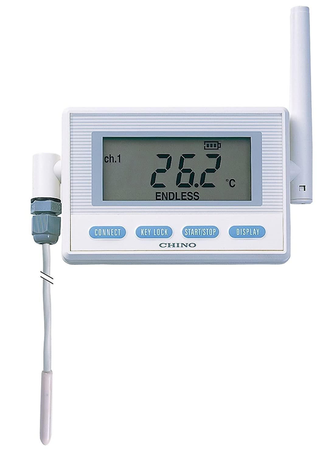 チノー CHINO 監視機能付無線ロガー 送信器 サーミスタ外付 AC電源 リード1M
