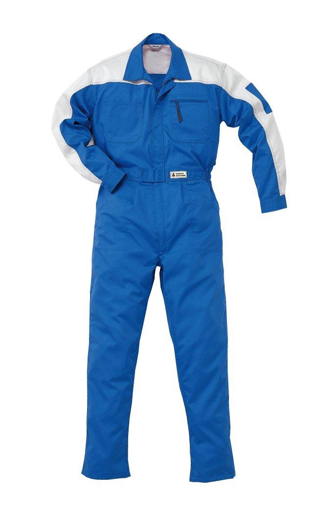 山田辰 AUTO-BI つなぎ服 KMー107 Lサイズ スカイブルー