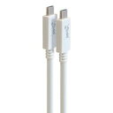 GOPPA USB Type-C to USB Type-CケーブルUSB3.2Gen2×2/PD5A/Alt対応100cmW(GP-CCU325A10M/W)(2)