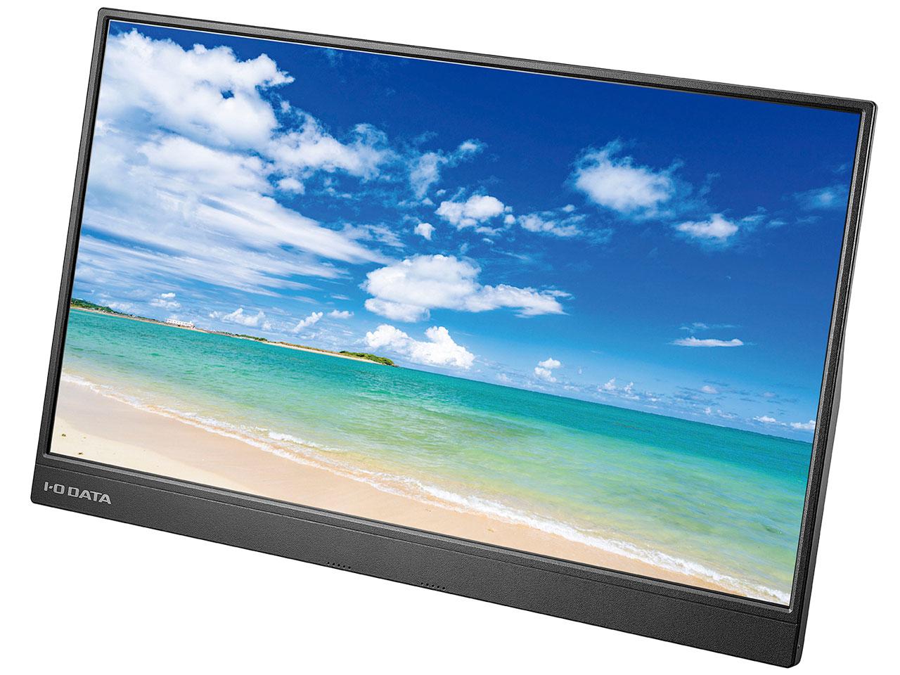 IODATA アイオーデータ LCD-CF161XDB-M 15.6型（インチ） 広視野角ADSパネル採用フルHD対応モバイルディスプレイ 1920×1080 miniHDMIx1/USB Type-Cx2 スピーカー搭載