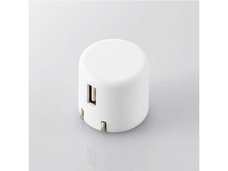 ELECOM ���쥳�� ���ޡ��ȥե�����AC���ŴUSB-A�᥹1�ݡ��ȡ�1.0A���ϡ��ۥ磻�� MPA-ACU07WH 1��