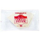 三洋産業 THREE FOR (スリーフォー) コーヒーフィルター EBシリーズ 1〜2人用 100枚 EB-101-100