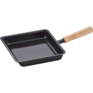 和平フレイズ(WAHEI FREIZ) 和平フレイズ 日本製 ずっと使い続けたい 鉄 玉子焼き器 18×18cm 木柄 IH対応 CS-014 千歳(ちとせ)