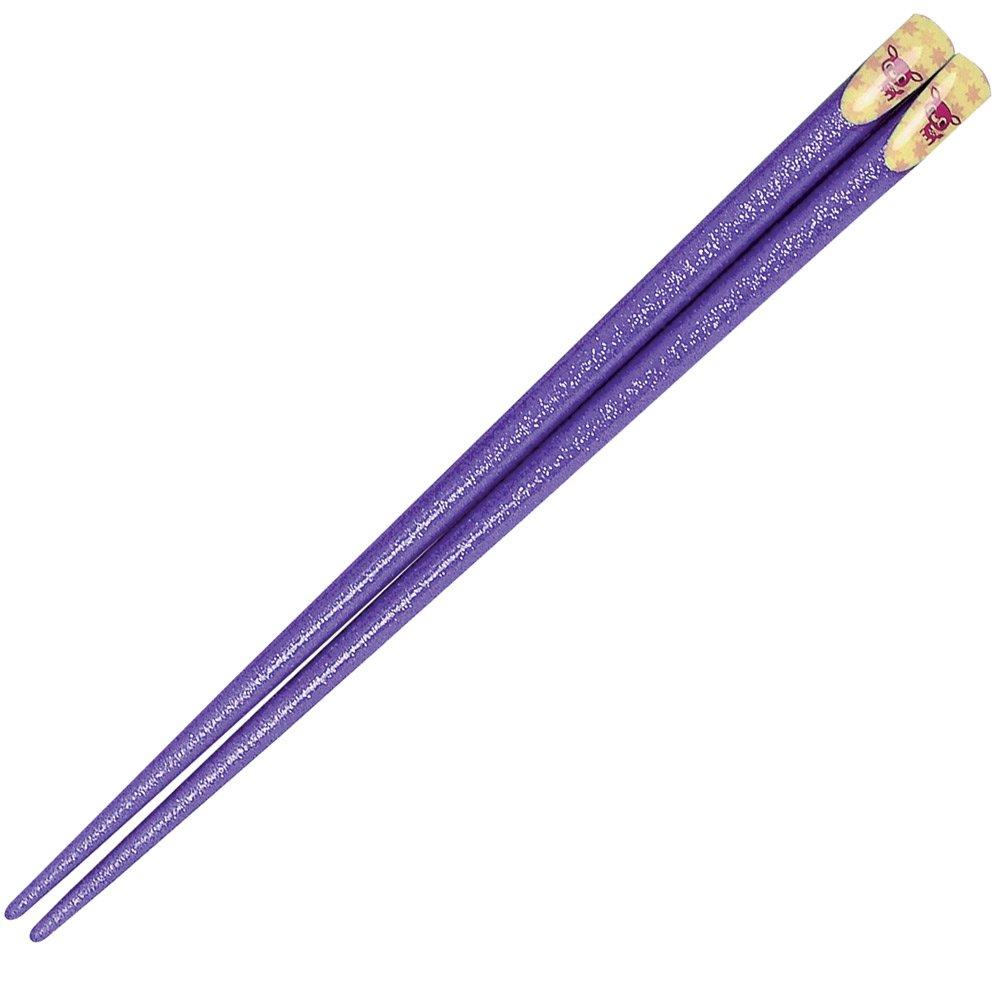 サンライフ 子供箸 きらきらバンビ 18cm 紫 100769