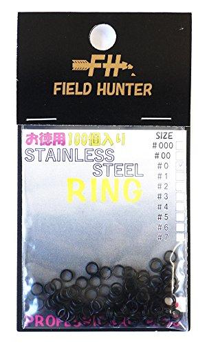 Fly Fishing - フィールドハンター スプリットリング スプリットリング ブラック #0.